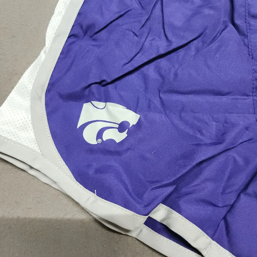 Nike Kansas St State Wildcats Dri-Fit Running Shorts Youth S Purple 146